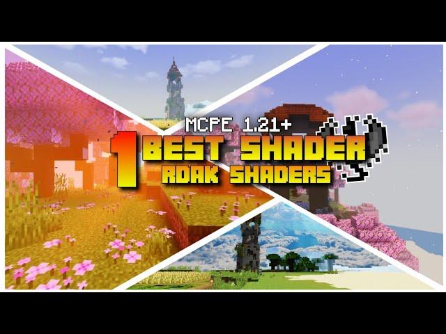 Best shader for MCPE 1.21 || RDAK SHADERS Pre Release Update || No Lag 100% Working In MCPE 1.21+ ||