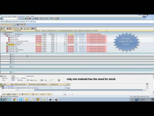 SAP MRP  - Quiebres de Stock (Stock Breaks)