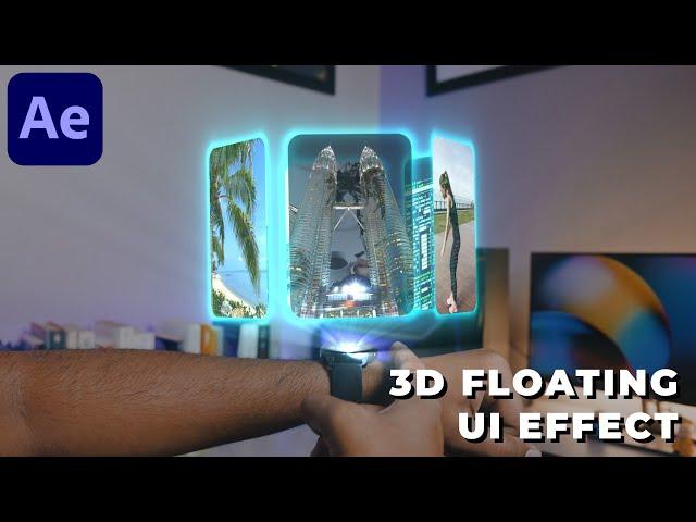 3D Floating UI Animation in After Effects - After Effects Tutorial