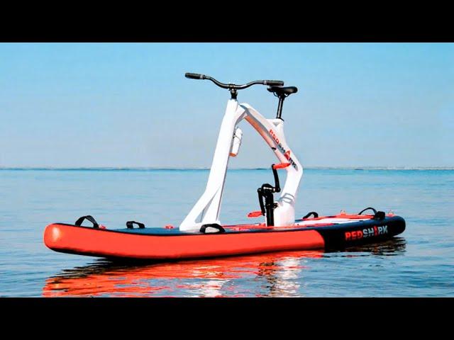 Red Shark Water Bike Amazing Inventions