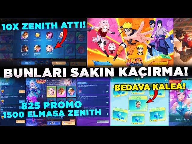 1500 ELMASA SELENA ZENITH 10X TE ZENITH ATTI BEDAVA KAHRMAN KALEA YENİ MLBB X NARUTO HABERLERİ