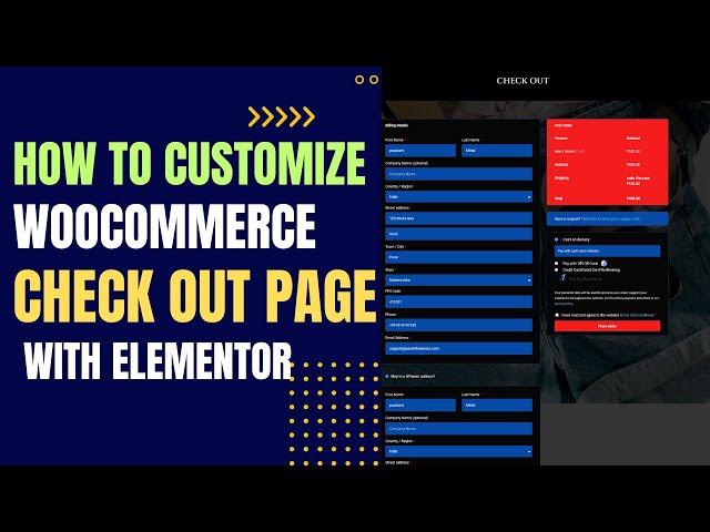 How To Customize WooCommerce Checkout Page With Elementor Pro