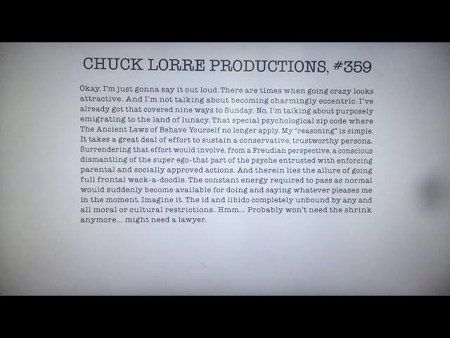 Chuck Lorre Productions, #359/Warner Bros. Television (2011)