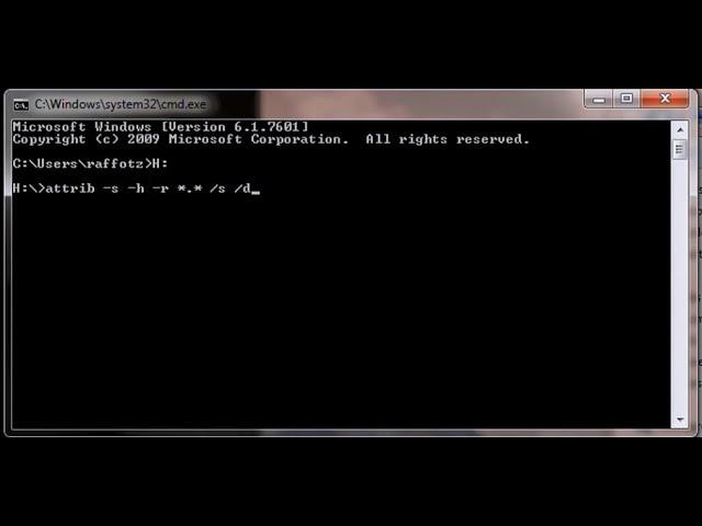 How to Show/Recover Hidden Files on Your Flashdrive/Memory Card Using attrib Command 2017