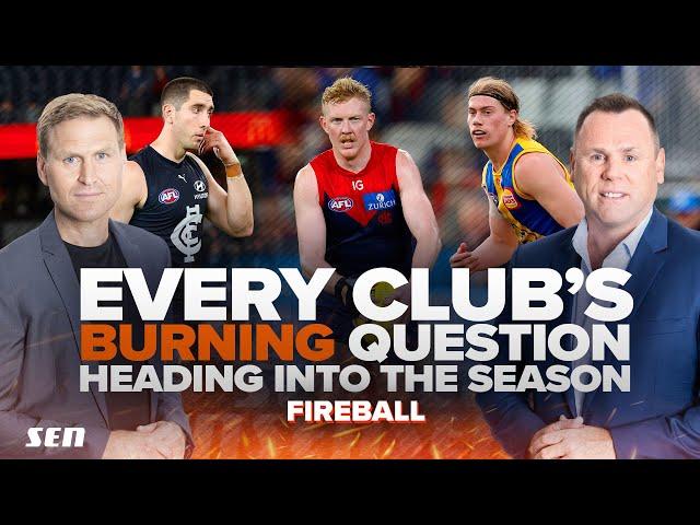 One BURNING QUESTION for every AFL club heading into the 2025 season - SEN