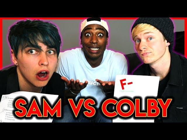 Two Idiots Take a 5th Grade Test (embarrassing) | Colby Brock