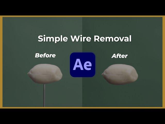 How to remove wire from videos in after effects | Tutorial