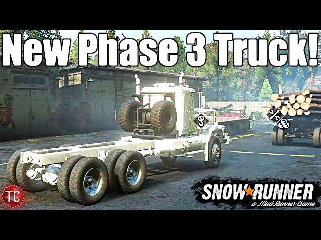 SnowRunner: NEW PHASE 3 TRUCK! Pacific P512, 5600TS AWD, & MORE!