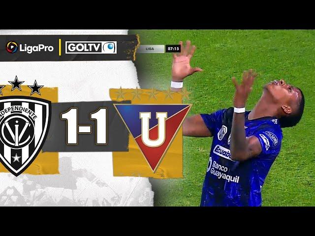 TENSIÓN y REPARTO de PUNTOS | Independiente del Valle 1-1 LDU | LigaPro 2024