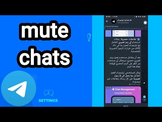 How to mute chats On Telegram