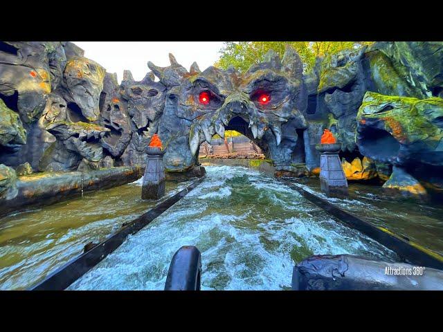 [4K] Best Themed River Rapids Ride | Excalibur Rapids Ride | Movie Park Germany 2022