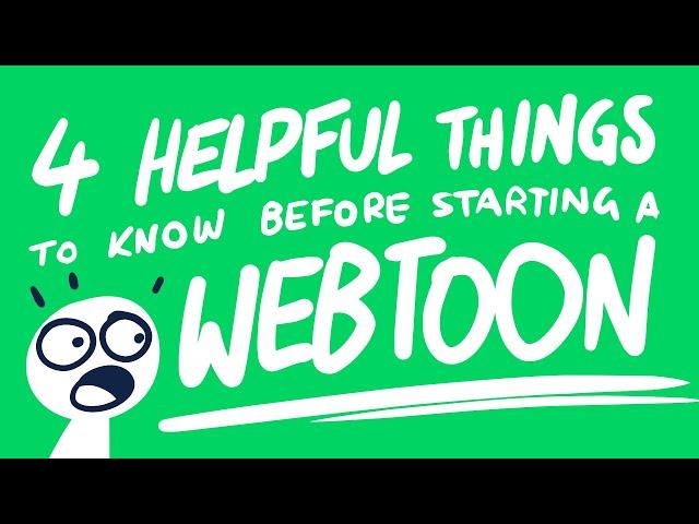 4 Helpful Things to Know BEFORE STARTING A WEBTOON