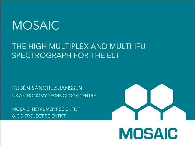 MOSAIC: the high multiplex and multi-IFU spectrograph for the ELT