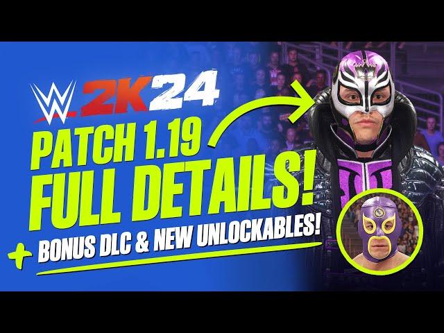 WWE 2K24 Patch 1.19: Full Details, Bonus DLC & New Unlockables Added!