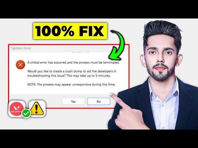 How to Fix Valorant Critical Error Crash Dump (Updated Way)