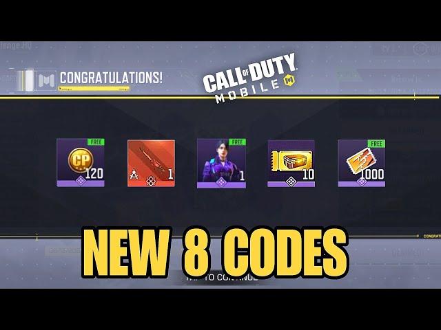 *NEW* CODM 8 NEW WORKING REDEEM CODES DECEMBER 2024 | CALL OF DUTY MOBILE NEW CP REDEEM CODES 2024