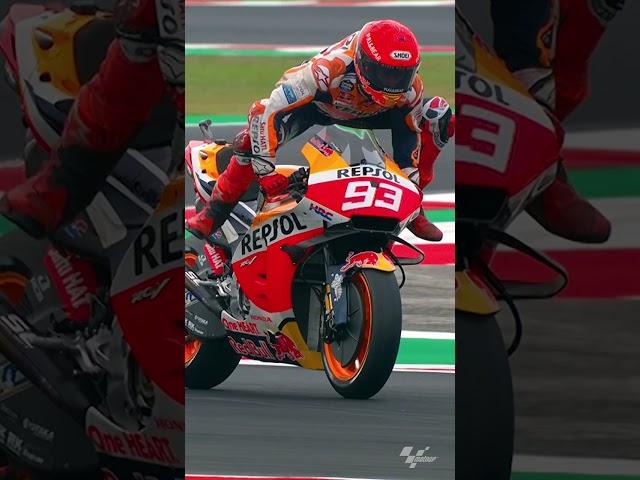 Marc Marquez sent skywards before superman save | 2021 #EmiliaRomagnaGP