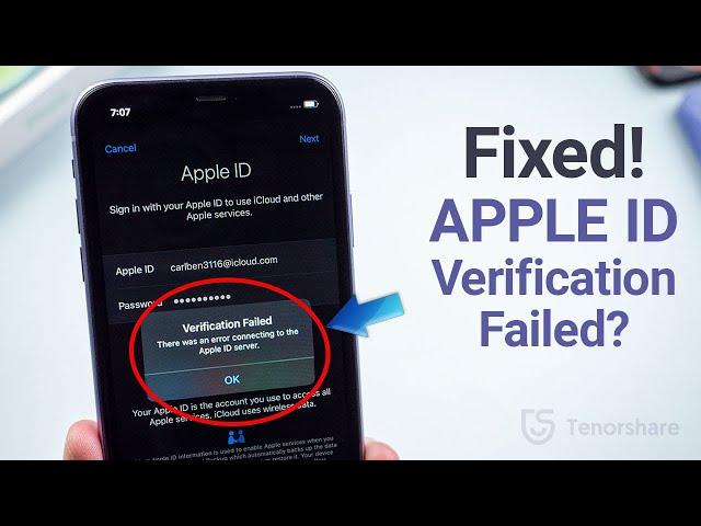 How to Fix Apple ID Verification Failed on iPhone/iPad! (6 Ways)