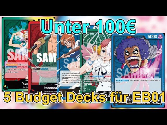 5 Budget Decks fürs EB01 Format l One Piece Card Game