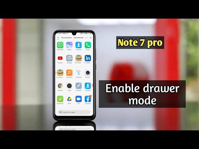 How to enable the app drawer on redmi note 7 pro me app drawer kaise enable karen