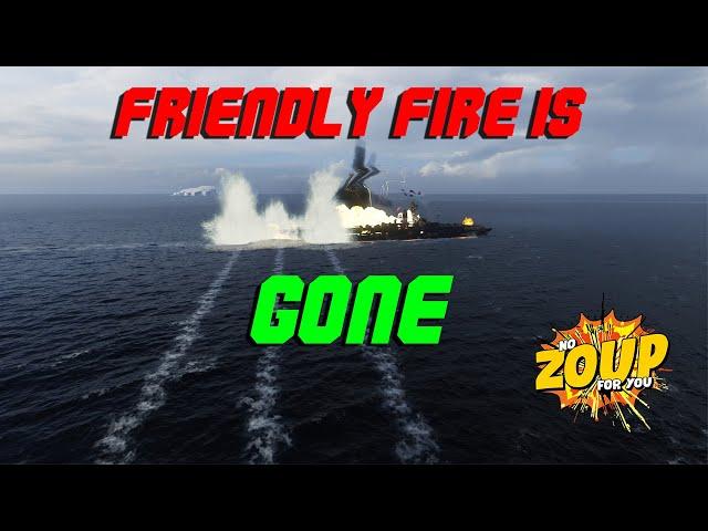 World of Warships Friendly Fire is Gone