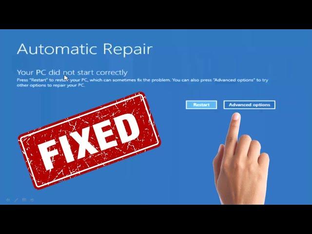 how to fix automatic repair loop in Windows 10 or startup repair couldn’t repair your pc 2021