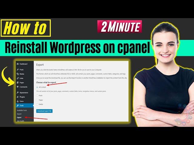 How to reinstall wordpress on cpanel 2024  | reinstall wordpress