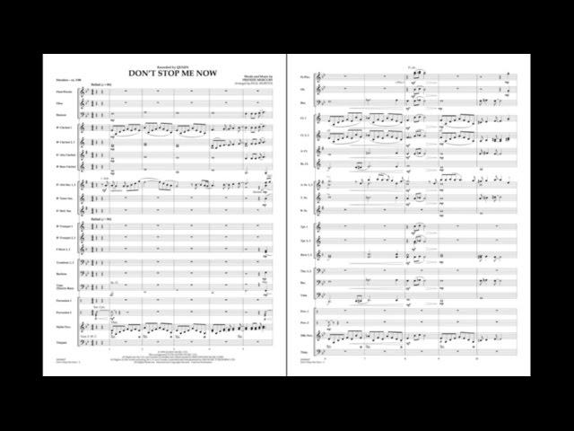 Don't Stop Me Now by Freddie Mercury/arr. Paul Murtha