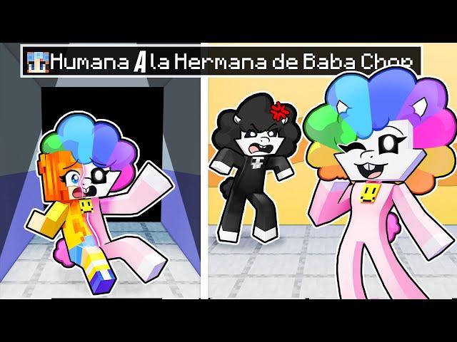 ¡De HUMANA a la HERMANA de BABA CHOPS en MINECRAFT!