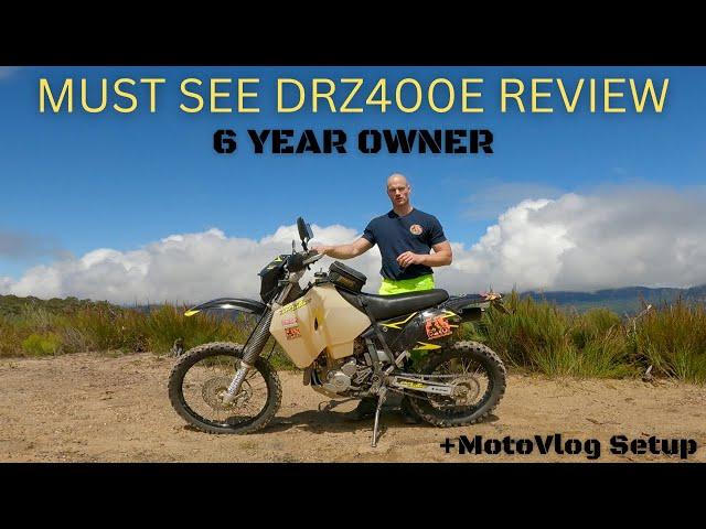 Suzuki DRZ400E Owner Review || MotoVlogging Setup.