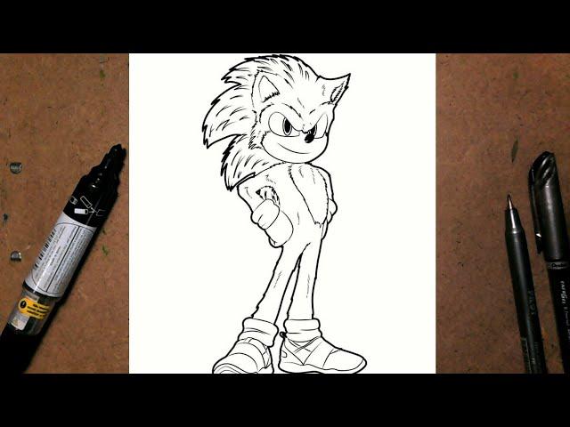 Cómo dibujar el Sonic muy fácil 