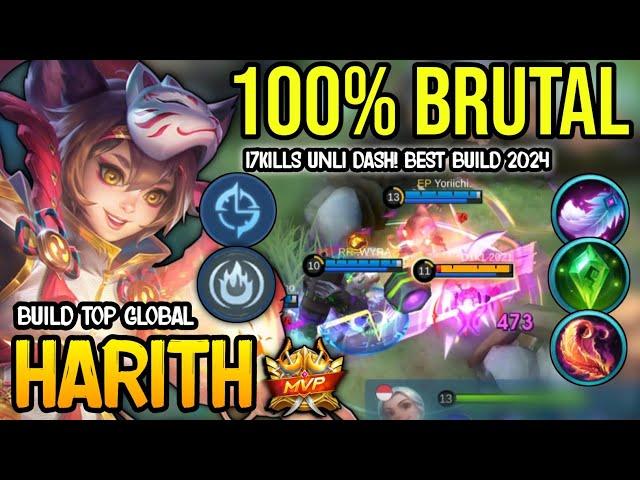 HARITH BEST BUILD 2024 | BUILD TOP GLOBAL HARITH GAMEPLAY | MOBILE LEGENDS