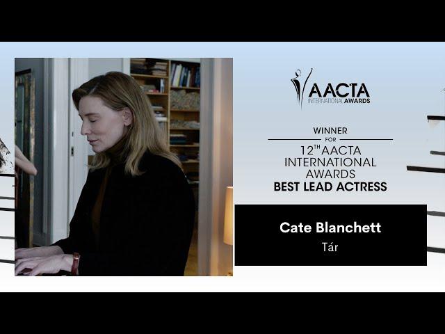 Cate Blanchett wins the 12th AACTA International Award for Best Lead Actress in Film