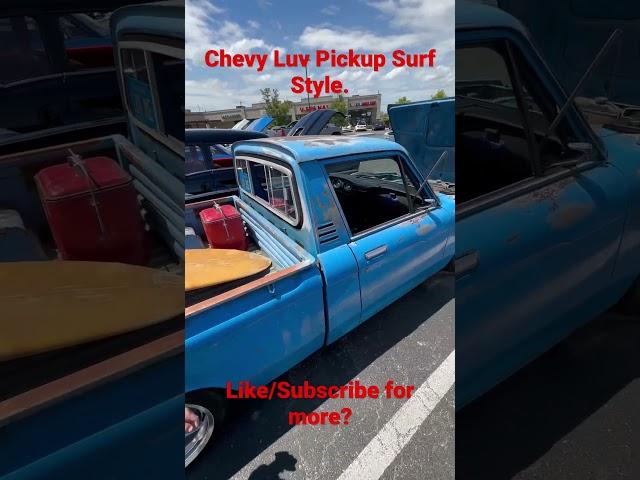 Chevy Luv pickup Surfing Style. #shorts #chevy #isuzu #trucks #cars #surfin #carshowcase