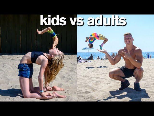 KIDS vs ADULTS All Star Gymnastics Challenge