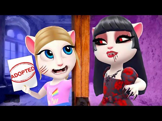 I was adopted by a vampire! How to Become a vampire! My Talking Angela 2 Cosplay