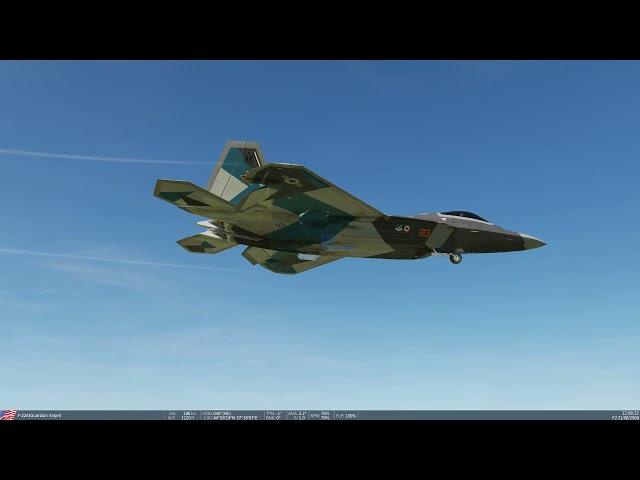 Landing the Raptor - DCS World F-22A Mod