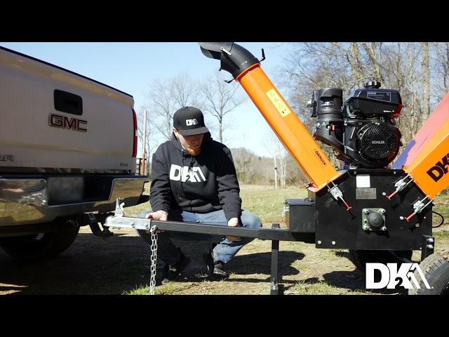 DK2 POWER | OPC506E 6-Inch 14 HP 429 cc Drum Chipper Shredder with Electric Start