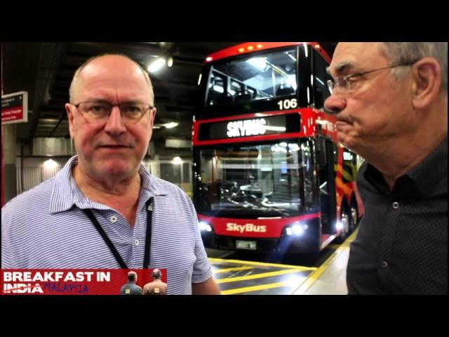 Ross and John take the SkyBus to Melbourne Airport