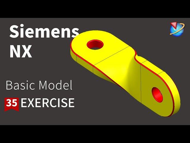 Siemens NX Tutorial for beginners,basic model  for surface exercise -35