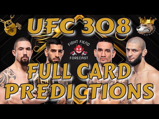 UFC 308 FULL CARD PREDICTIONS | TOPURIA VS HOLLOWAY