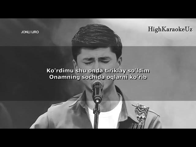 (KARAOKE) | Shoxruxbek Ergashev - Onamning sochida oqlarni ko'rib