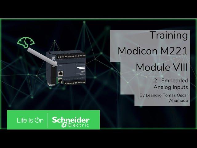 Training - M221 - M8.2 Configuration Embedded Analog Inputs