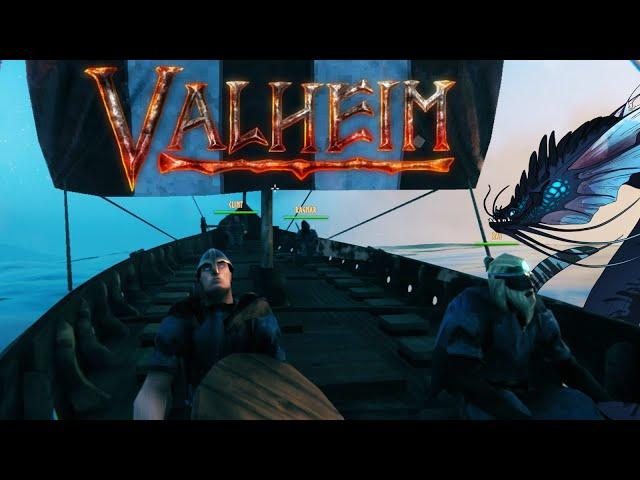 Battling Sea Monsters with Friends | Valheim | Multiplayer Combat Gameplay