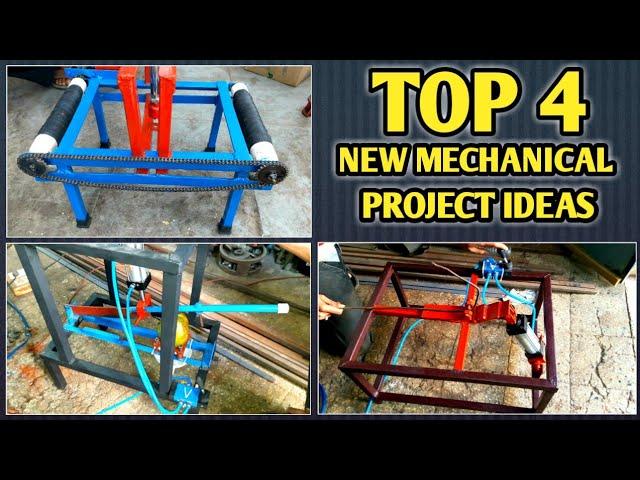 TOP 4 || New Mechanical Project Ideas || pneumatic project for mechanical engineering || Mechanical