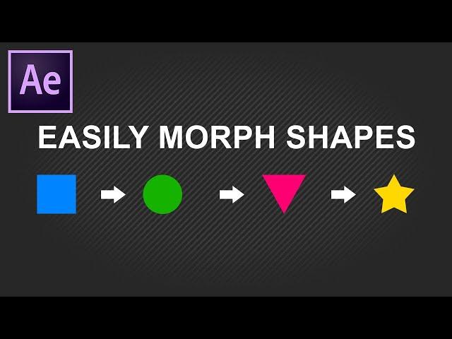 Easily Morph Shapes in Adobe After Effects | Fast & Easiest Tutorial