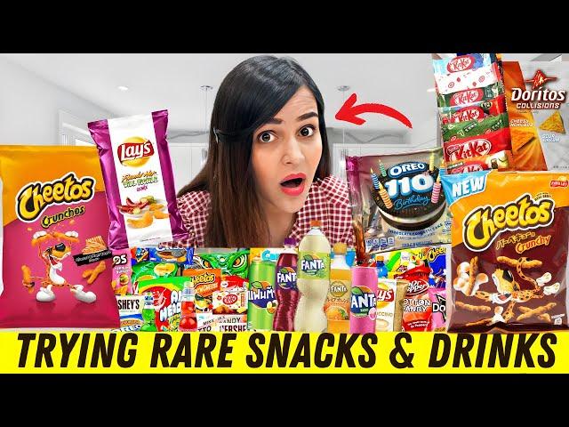 Trying RARE SNACKS & DRINKS from around the WORLD *WOW*