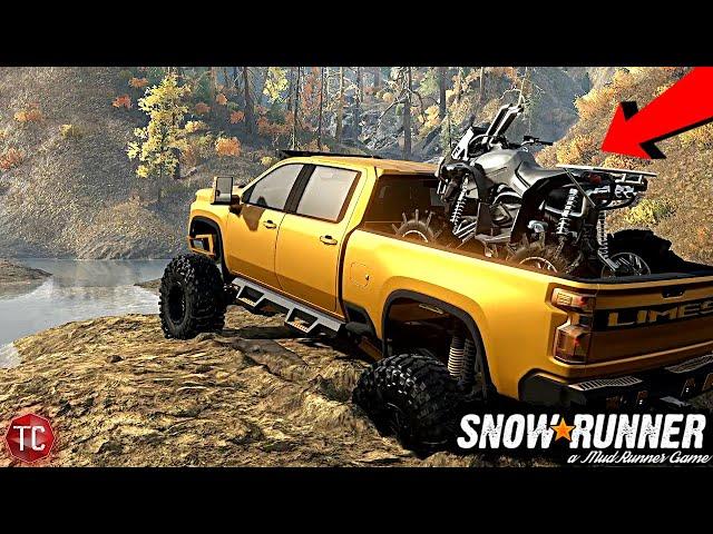 SnowRunner: High Country DURAMAX Hauls CAN-AM RENEGADE Into The WILDERNESS!