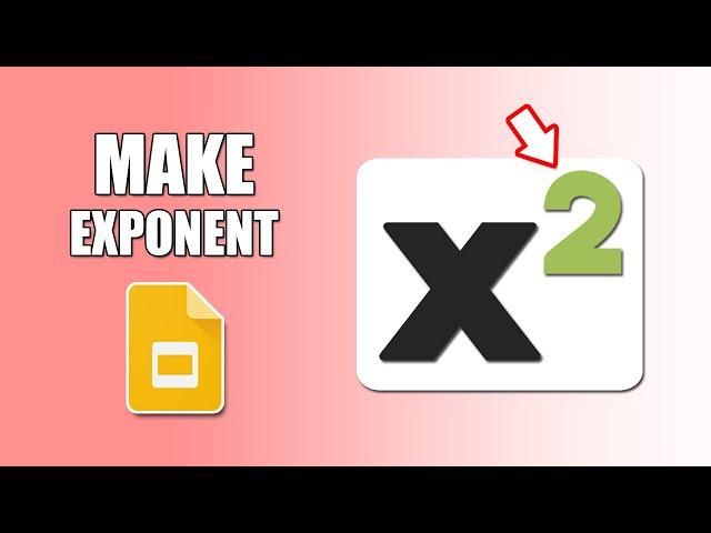 How to make an exponent in google slides on Chromebook