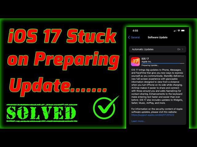 ios 17 Preparing update taking forever | How to fix iPhone stuck on ios 17 preparing update